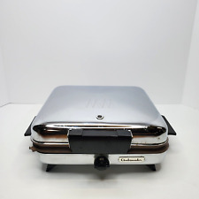 Vintage Ambassador Series 9150 Stainless Steel Waffle Maker Mid Century Working picture