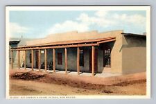 Taos NM-New Mexico, Kit Carson's House, Antique Vintage Souvenir Postcard picture