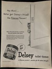 Life 1949 Magz Delsey Toilet Tissue Kleenex Brand 2 For 29 Cent Baby Ephemera Ad picture