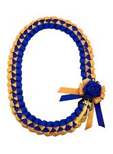 Grosgrain Ribbon Graduation Leis-Royal Blue &GoldSchool Colors  picture