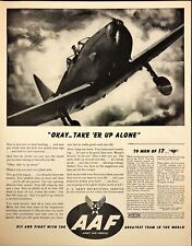 1943 Army Air Forces Recruiting Service To Men of 17 WWII Vintage Print Ad picture