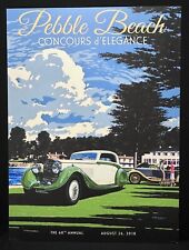 2018 Pebble Beach Concours Poster 1935 Rolls-Royce Phantom II Streamline Coupé picture