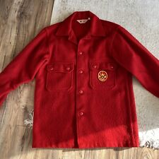 Vintage Boy Scouts of America Official Jacket USA Red Wool  Adult 40 - BSA Patch picture