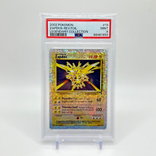 PSA 9 Zapdos - Reverse Holo - 19/110 Legendary Collection - Pokemon Card - MINT picture