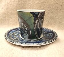 Beautiful Block SPAL Cup & Saucer Designed by Fernanda Neves EXCELLENT CONDITION picture