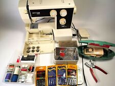 Vintage Riccar 2950 Super Stretch Sewing Machine Singer Buttonholder Extras RARE picture