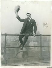 1924 Leon J Robert Aka Montana Bob On Pennsylvania Hotel Roof Sports 6X8 Photo picture