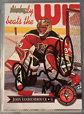 John Vanbiesbrouck signed autographed 1995-96 Donruss Panthers Hockey Card #106 picture