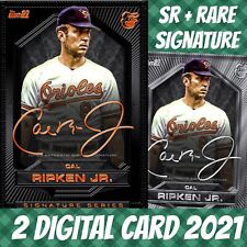 Topps bunt 21 cal ripken jr.. sr + rare signature series 2021 digital card picture