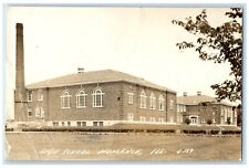 1948 High School Building Campus Momence Illinois IL RPPC Photo Vintage Postcard picture