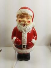 Vintage Blow Mold Santa Claus, Christmas, With Cord  12” Tall picture