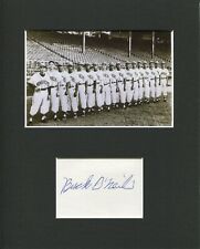 Buck O'Neil Kansas City Monarchs Negro League Chicago Cubs Signed Photo Display picture