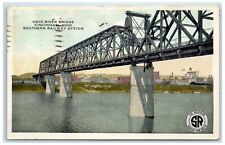 1923 Ohio River Bridge Cincinnati Ohio Southern Railway System Vintage Postcard picture