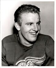PF26 Original Photo LARRY WILSON 1949-53 DETROIT RED WINGS NHL HOCKEY CENTER picture