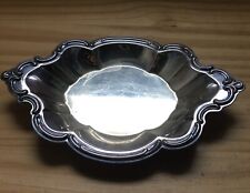 Vintage Wakefield Silver Plate Oval Scalloped Trinket Tray Serving Dish 9.25