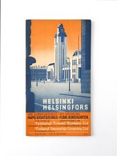 Vintage 1930s HELSINKI AND SURROUNDINGS Maps Sightseeings picture