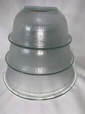 Vintage Optic Pyrex mixing Nesting Bowls 950ml - 2.5 L USA 7