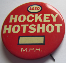 ESSO 1960's  hockey talks promotion across Canada. Pinback   picture
