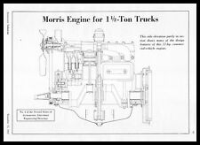1937 Morris Motors 1.5 Ton Truck Engine 57HP Commercial Vehicle Diagram Print Ad picture