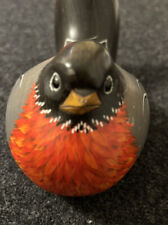 Lakeside Decoys Red Robin Hand Carved Painted Bird Very Rare Helena Montana  picture