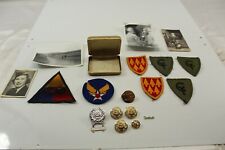 Vintage U.S. Military Pictures & Uniform Collectibles Lot of 17 Pieces picture