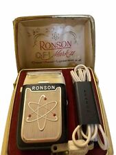 Vintage Ronson Model CFL Mark II Electric Razor Shaver Atomic 1960s w/Case picture