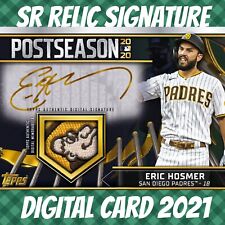 Topps bunt 21 eric hosmer postseason rewind signature relic 2021 digital card picture