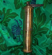 Antique brass  & steel Turkish Ottoman style coffee mill, spice grinder 1860s picture