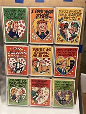 1960 TOPPS CHEWING GUM FUNNY VALENTINE COLLECTOR CARD FULL SET (1A-66A) picture