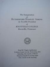  Rutherford Hamlet Adkins-TUSKEGEE AIRMAN 1976 Knoxville College Program picture