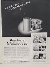 1942 Motor Products Corporation Deepfreeze Santocel Fortune WW2 Print Ad Q2 picture