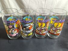 Vintage THE FLINSTONES DRINKING GLASSES (set of 4) First 30 years- Hardee’s Nice picture