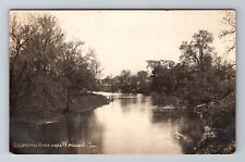 Wheeling, IL-Illinois, RPPC: Des Plaines River View c1911, Vintage Postcard picture