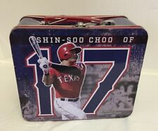 Texas Rangers Shin-Soo Choo  #17 Tin Lunch Box & N TX Recipe book 2016 - Used picture