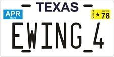 Bobby Ewing 4 Dallas TV show 1978 Texas License plate picture