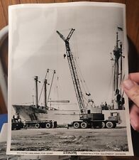 Vintage BLH 54-T Truck Crane Press Construction Photo Lima Ohio picture