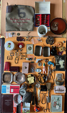 Over 100 Estate Antique/Vint. Smalls/Ster. Spoons/Collectibles/Cards/Advertising picture