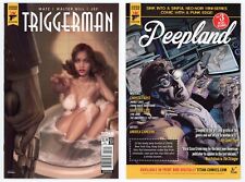 Triggerman #3 (NM 9.4) Bubble Bath Good Girl Art Bad Girl Burns Cover 2016 Titan picture