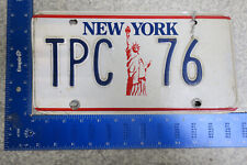 New york License Plate Tag Statue of Liberty Vanity Ny TPC 76 1976 Name Initials picture