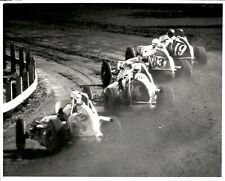 LD339 Orig Darryl Norenberg Photo CLASSIC 1970s DIRT TRACK RACING CARS ON TURN picture