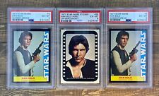 Lot Of 3 1977 Han Solo PSA6 Rookie Trading Cards picture