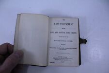 1876 New Testament Bible Leather Cover with Brass Clasp 5