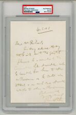 Bram Stoker ~ Signed Autographed Letter Dracula Author ~ PSA DNA Encased picture