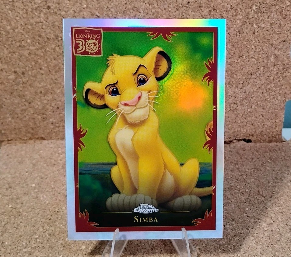 2024 Topps Chrome Disney Simba Lion King 30th Anniversary Insert LK-1 2024 Topps Chrome Disney Simba Lion King 30th Anniversary Insert LK-1