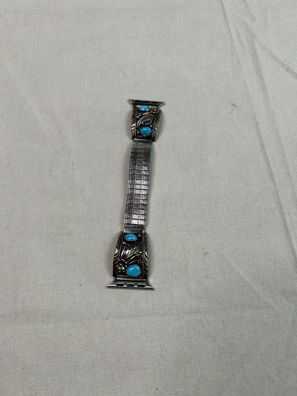 Vintage Navajo Sterling Turquoise Apple Watch Band Any Generation Vintage Navajo Sterling Turquoise Apple Watch Band Any Generation