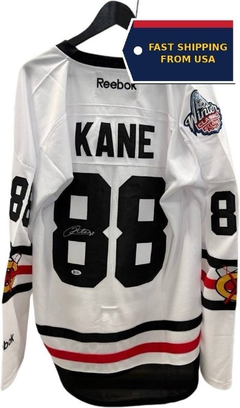 Patrick Kane #88 Chicago Blackhawks Authentic Signed Jersey (White) BAS COA