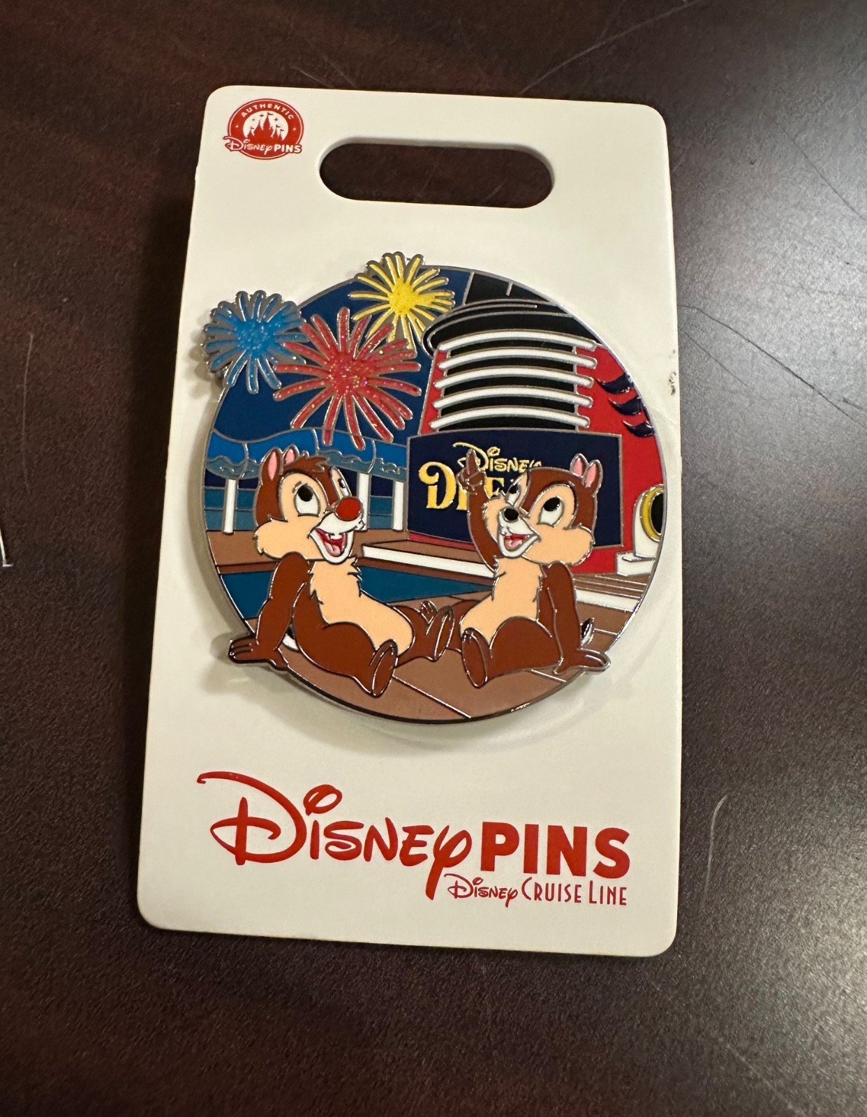 (NEW) 2026 DCL Disney Cruise Line Dream Fireworks with Chip & Dale Pin (NEW) 2026 DCL Disney Cruise Line Dream Fireworks with Chip & Dale Pin