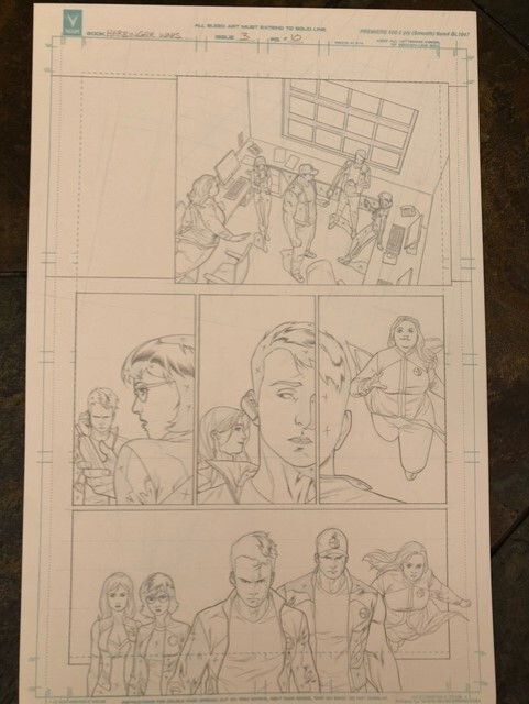Harbinger Wars (2013) # 3 Clayton Henry Page 10 ORIGINAL ART SPLASH PAGE VALIANT Harbinger Wars (2013) # 3 Clayton Henry Page 10 ORIGINAL ART SPLASH PAGE VALIANT