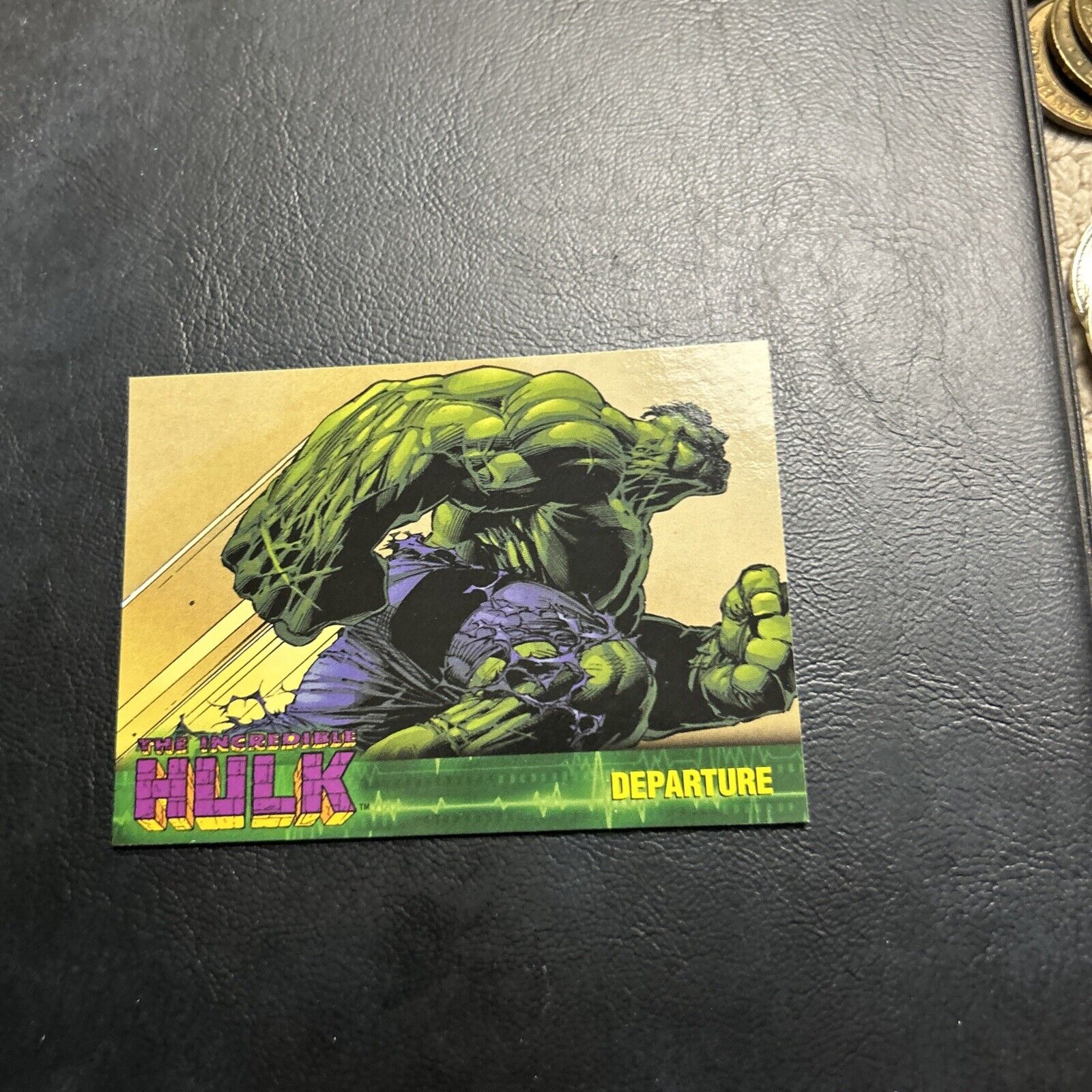 11d The Incredible Hulk Marvel 2003  Topps #20 Departure