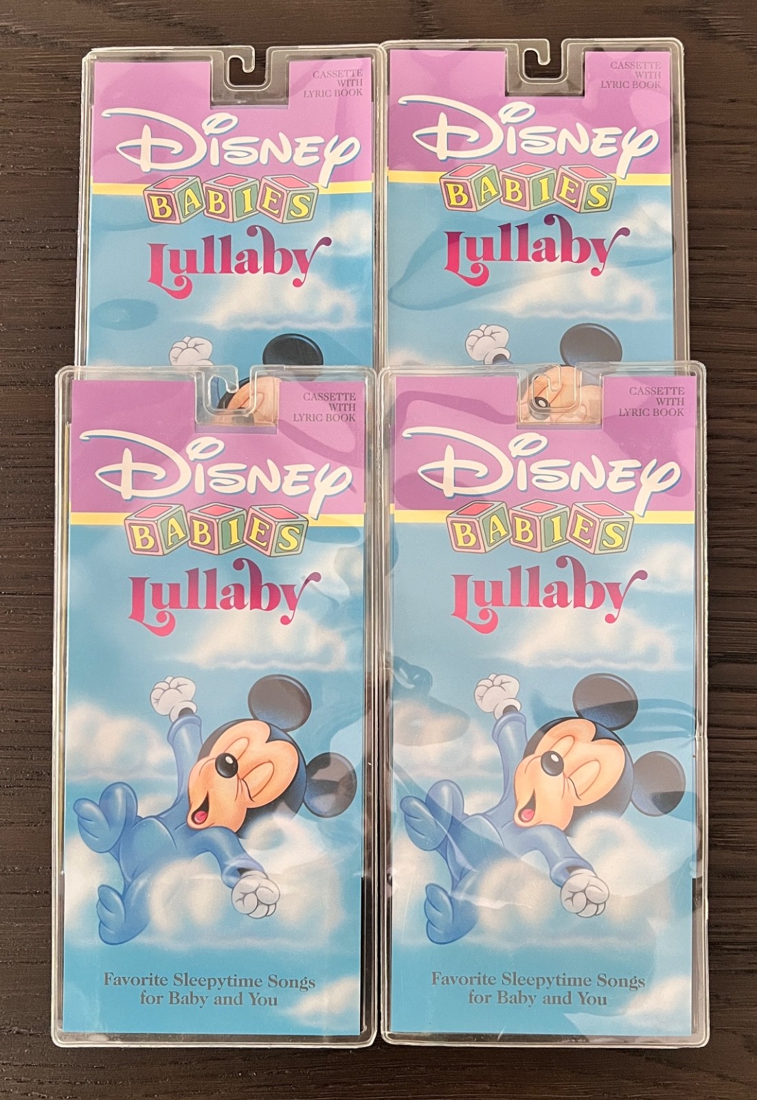 Lot of 4 Disney Babies Lullaby Cassette Tape with Lyric Book Sealed New Lot of 4 Disney Babies Lullaby Cassette Tape with Lyric Book Sealed New
